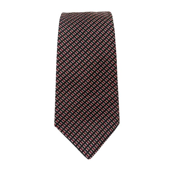 NWT Tommy Hilfiger Mens Check Pattern All Silk Neck Tie Collegiate Preppy Gift - Picture 11 of 14